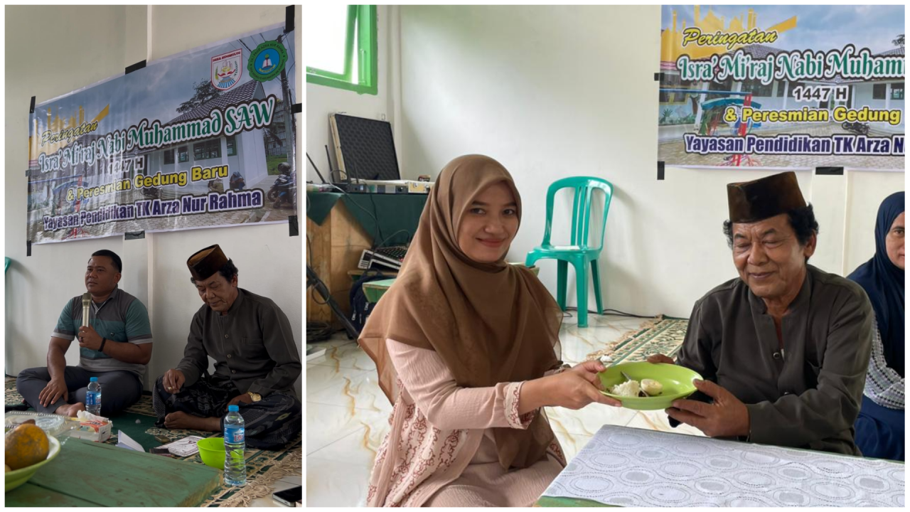 Peringatan Isra Mi’raj Nabi Muhammad SAW dan Peresmian Gedung Baru di Yayasan Pendidikan Arza Nur Rahma Desa Sidomulyo