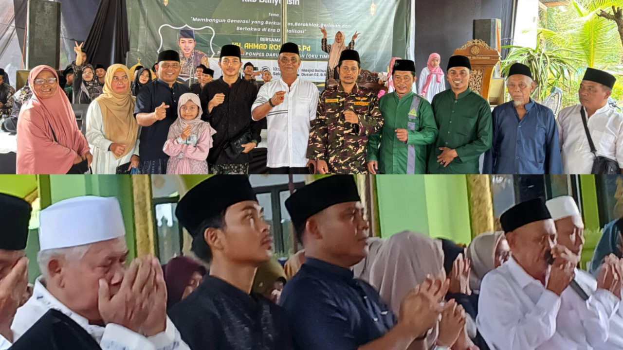 Pak Kades Hadiri Pengajian Rutin Bulanan Miftakhut Thulab di Desa Sidomulyo