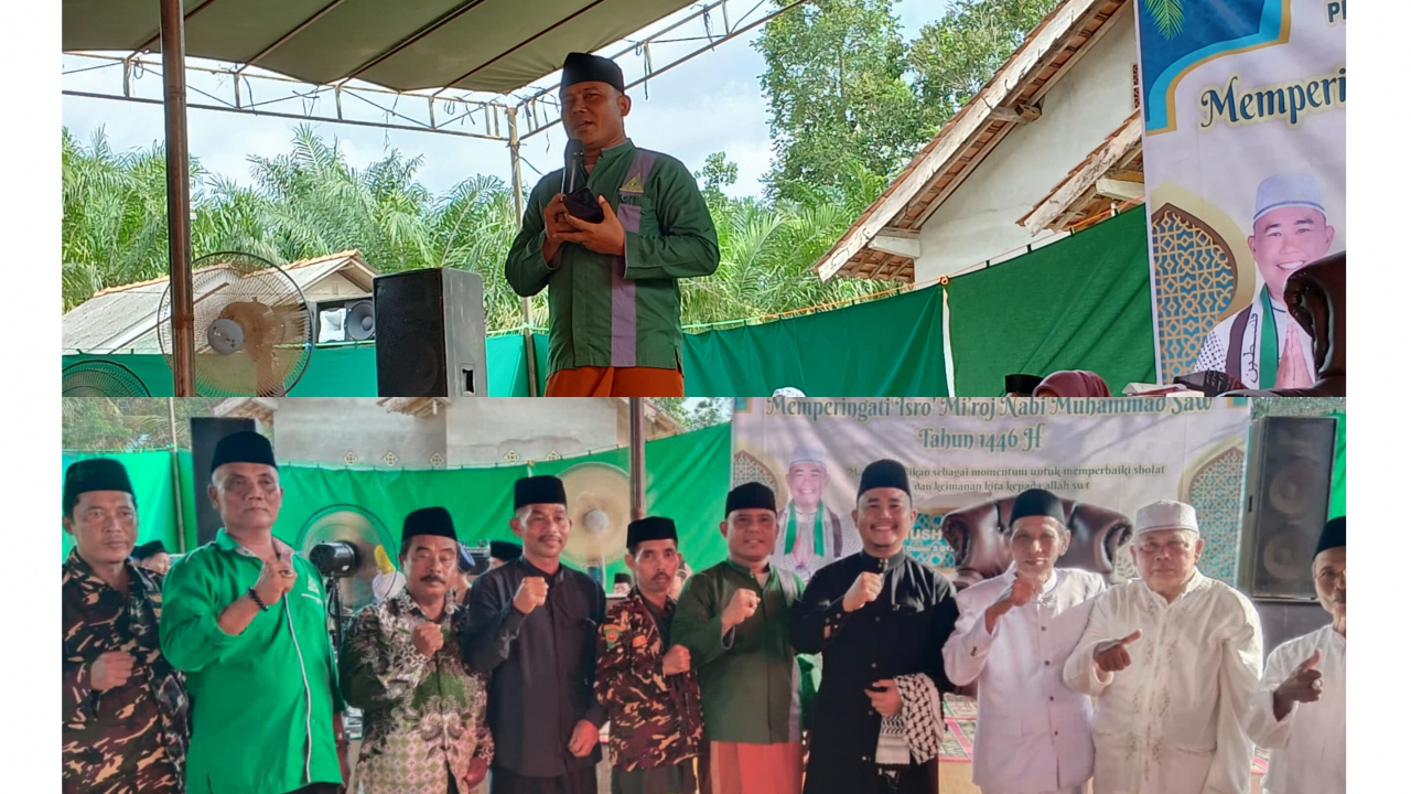 Bapak Rahmat, SP. Hadiri Pengajian Rutin Bulanan Miftakhul Thulab di Mushola Darussalam Desa Sidomulyo