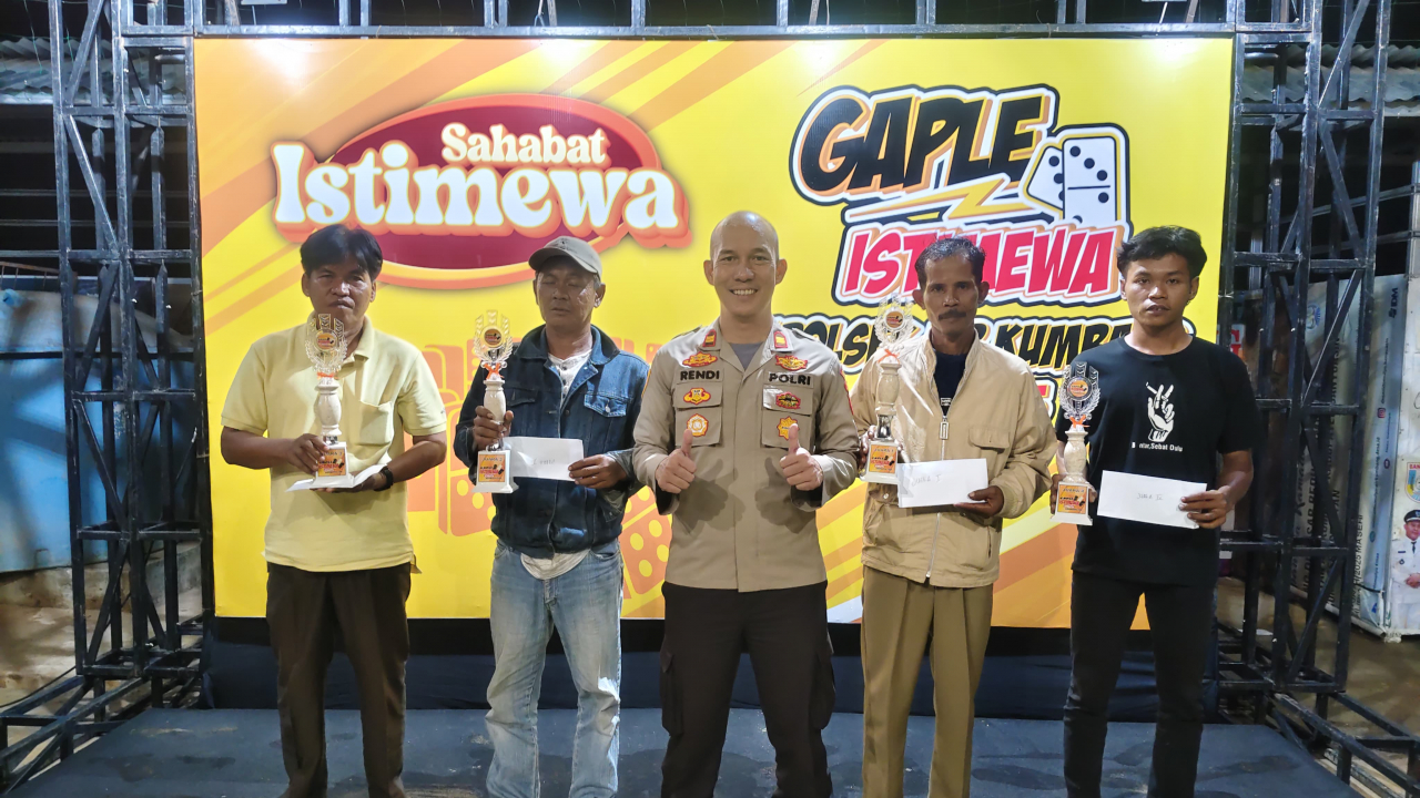 Perlombaan Gaple “Kapolsek Cup” Desa Sidomulyo Berakhir Sukses dan Meriah