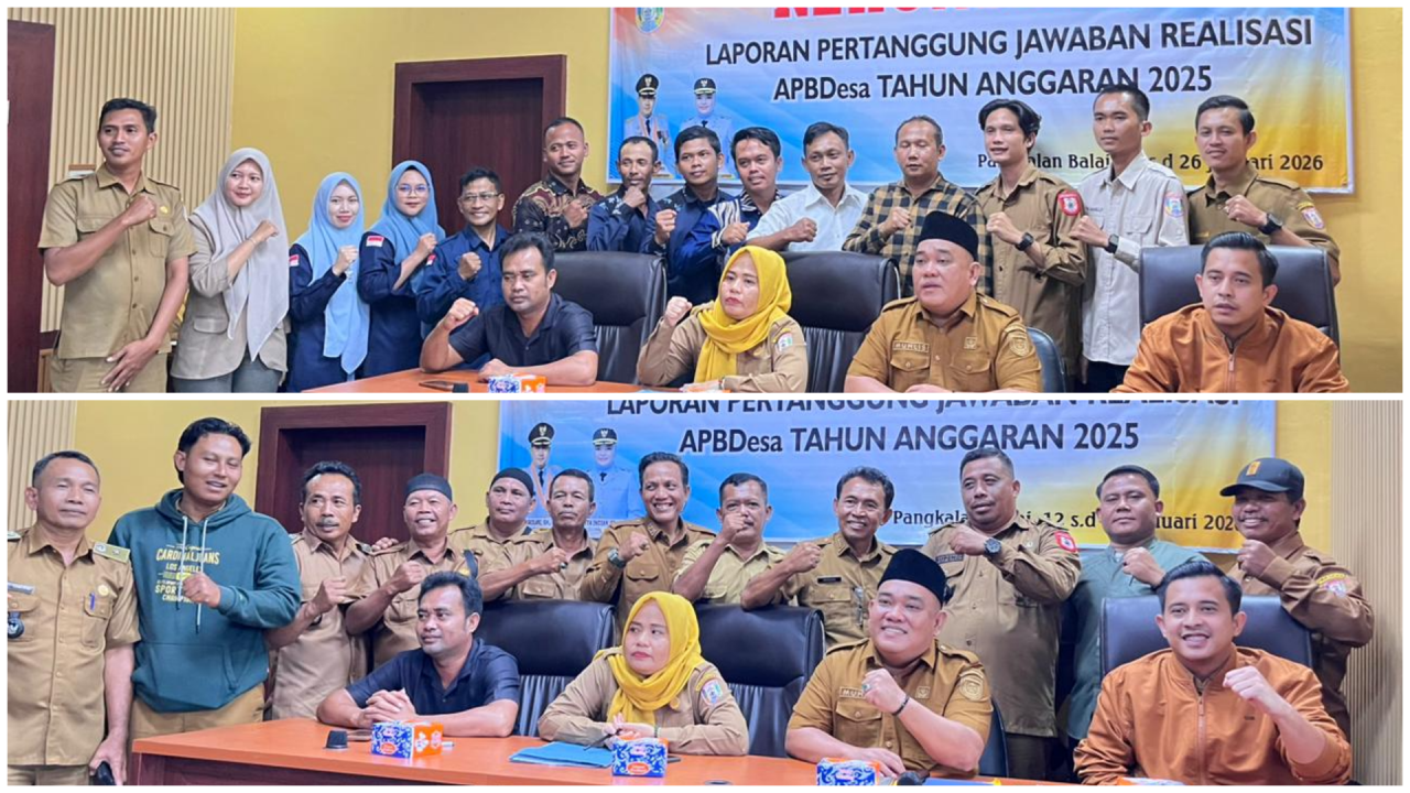 Kepala Desa Sidomulyo dan Perangkat Desa Hadiri Acara Rekonsiliasi Laporan Pertanggungjawaban Realisasi APBDesa Tahun Anggaran 2025