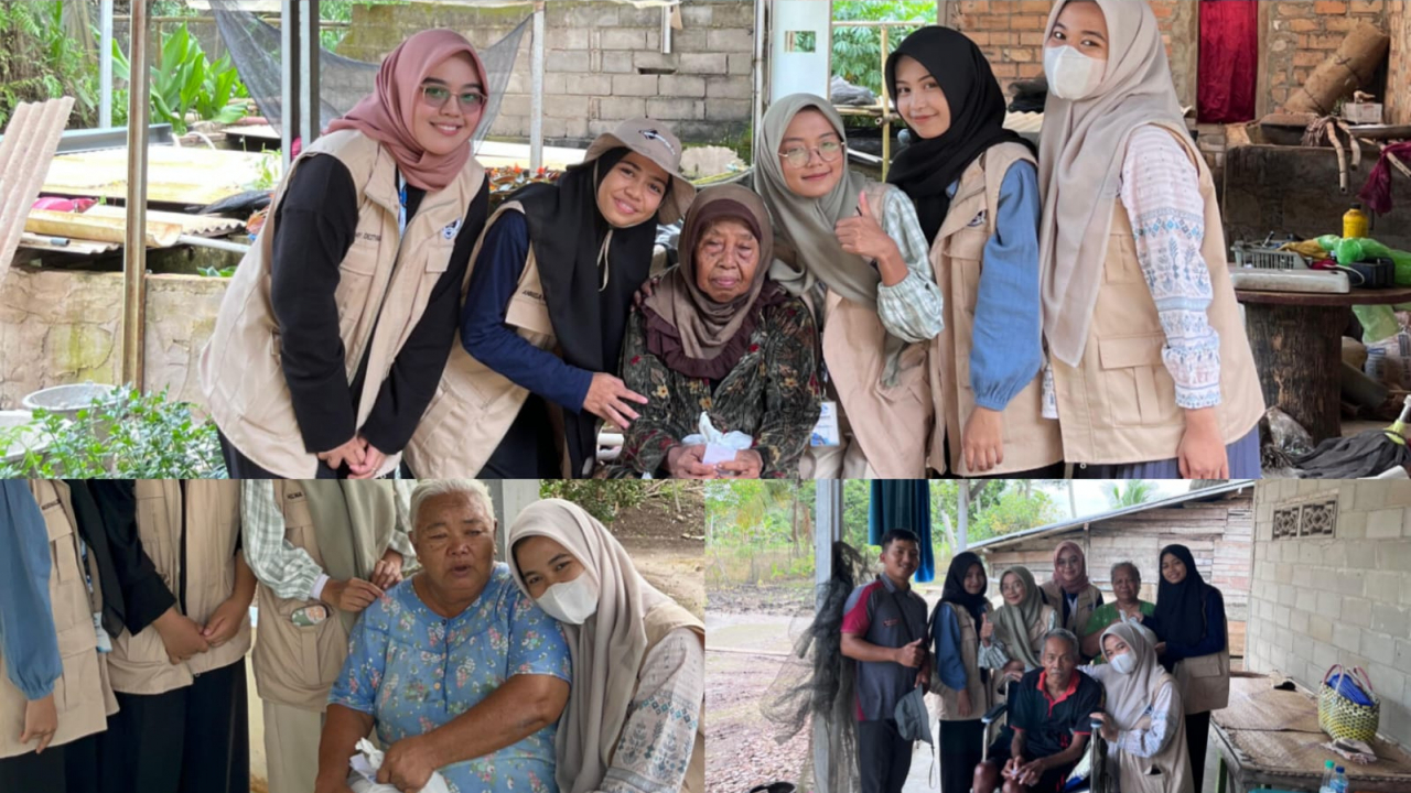 Kades Sidomulyo, Bapak Rahmat, SP., Berbagi dalam Program Jum'at Berkah Bersama KKN UIN Raden Fatah Palembang