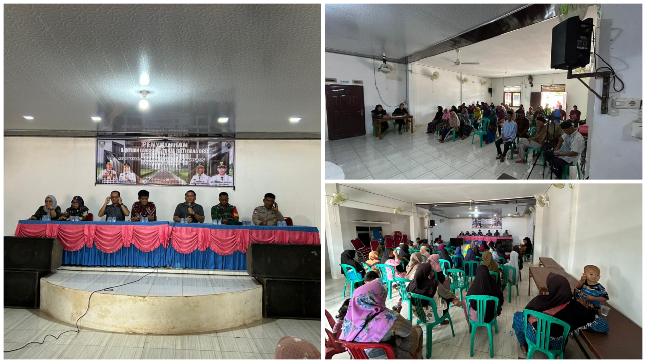 Pembagian Bantuan Langsung Tunai Dana Desa di Desa Sidomulyo, Kecamatan Air Kumbang