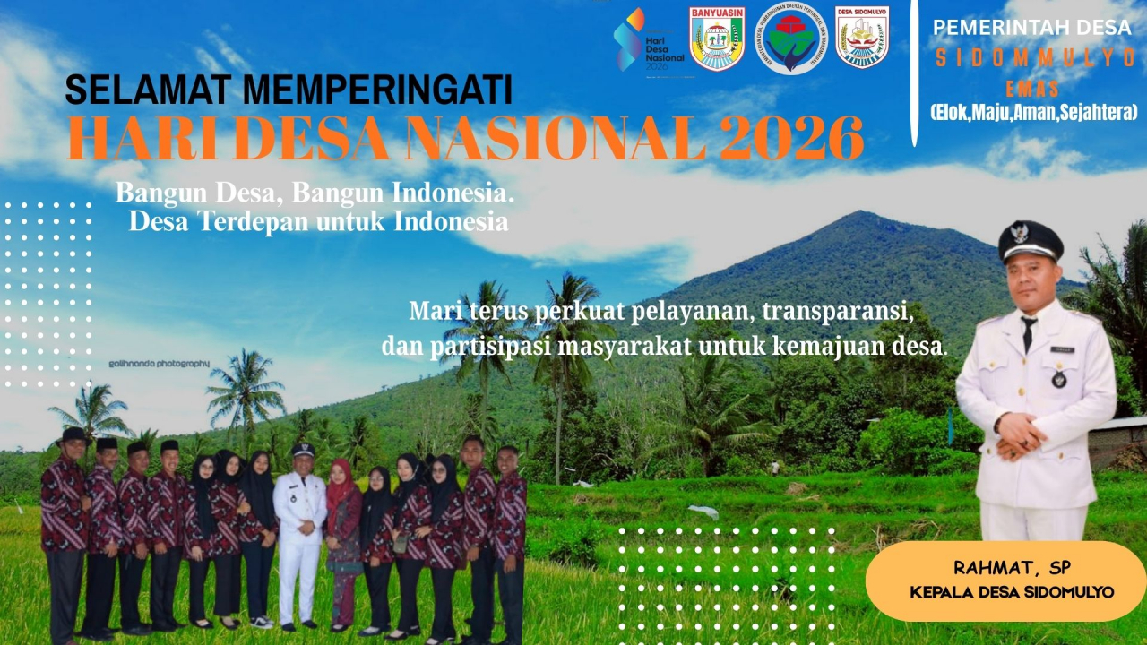Selamat Hari Desa Nasional 2026 dari Desa Sidomulyo