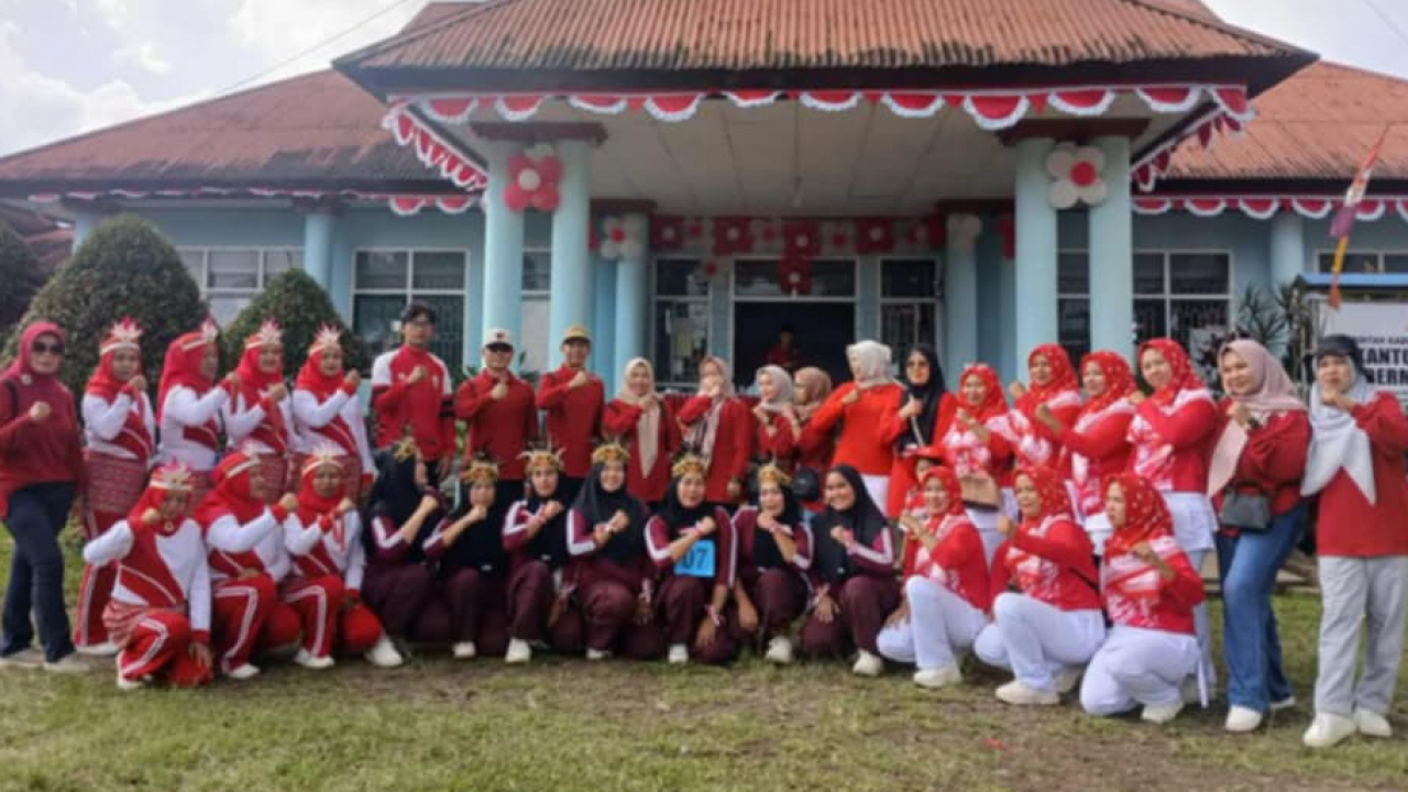 Kelompok Senam Desa Baru Manis Meriahkan HUT RI ke-80 di Kecamatan Bermani Ulu