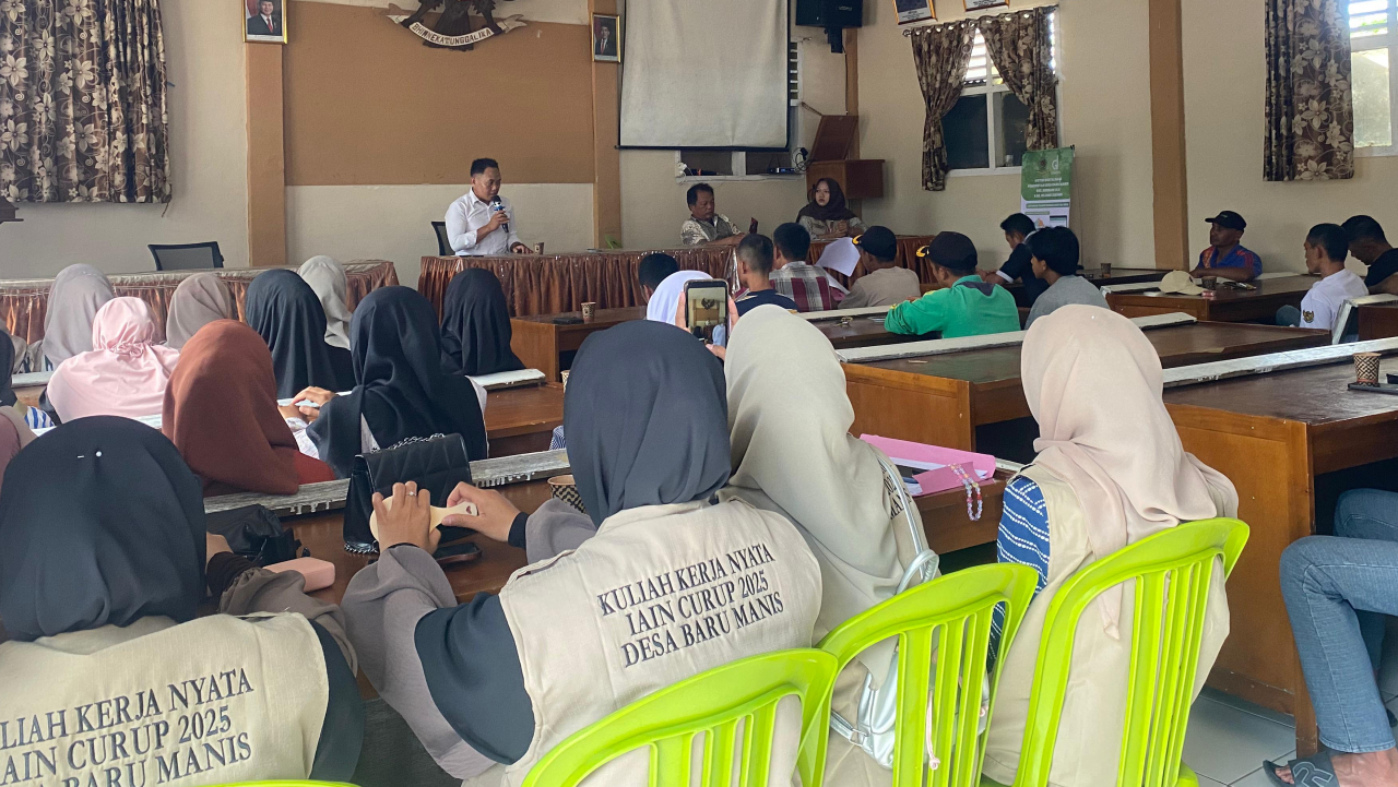 Persiapan Peringatan HUT Ke-80 RI di Desa Baru Manis: Kolaborasi KKN IAIN Curup dan Pemuda Desa