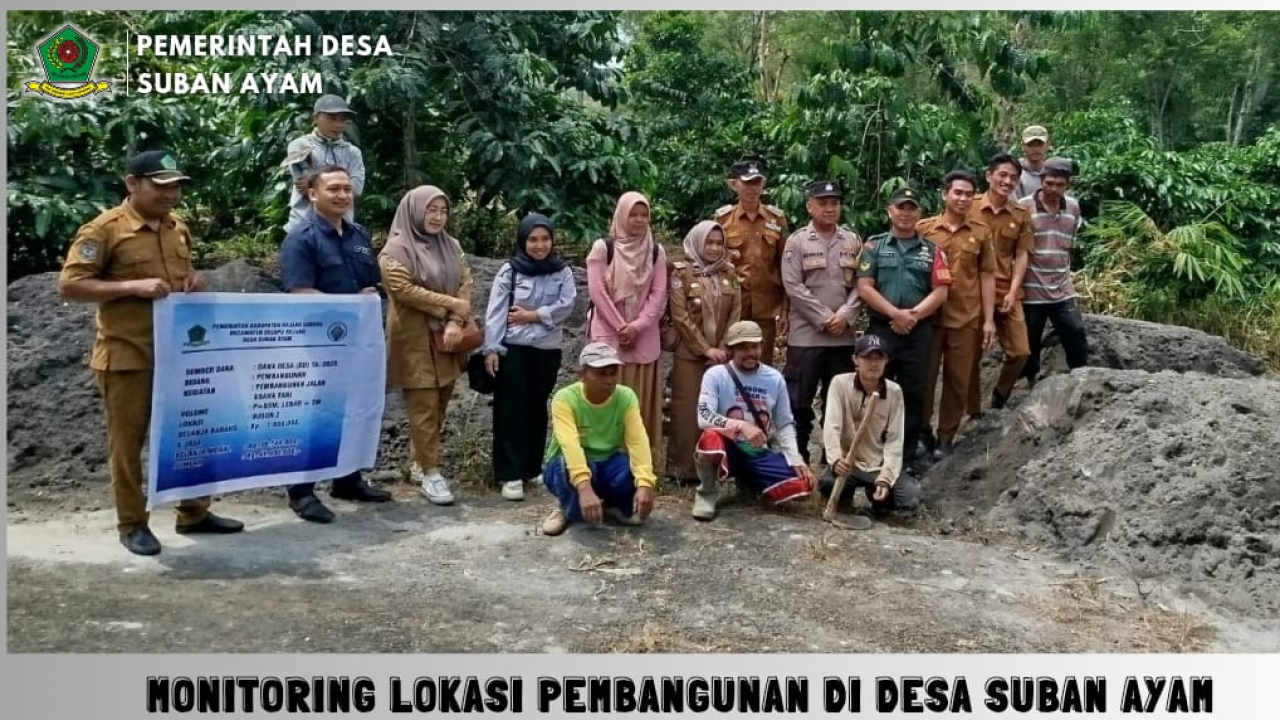 Pemerintah Desa Suban Ayam Gelar Titik Nol Dan Pra Pembangunan