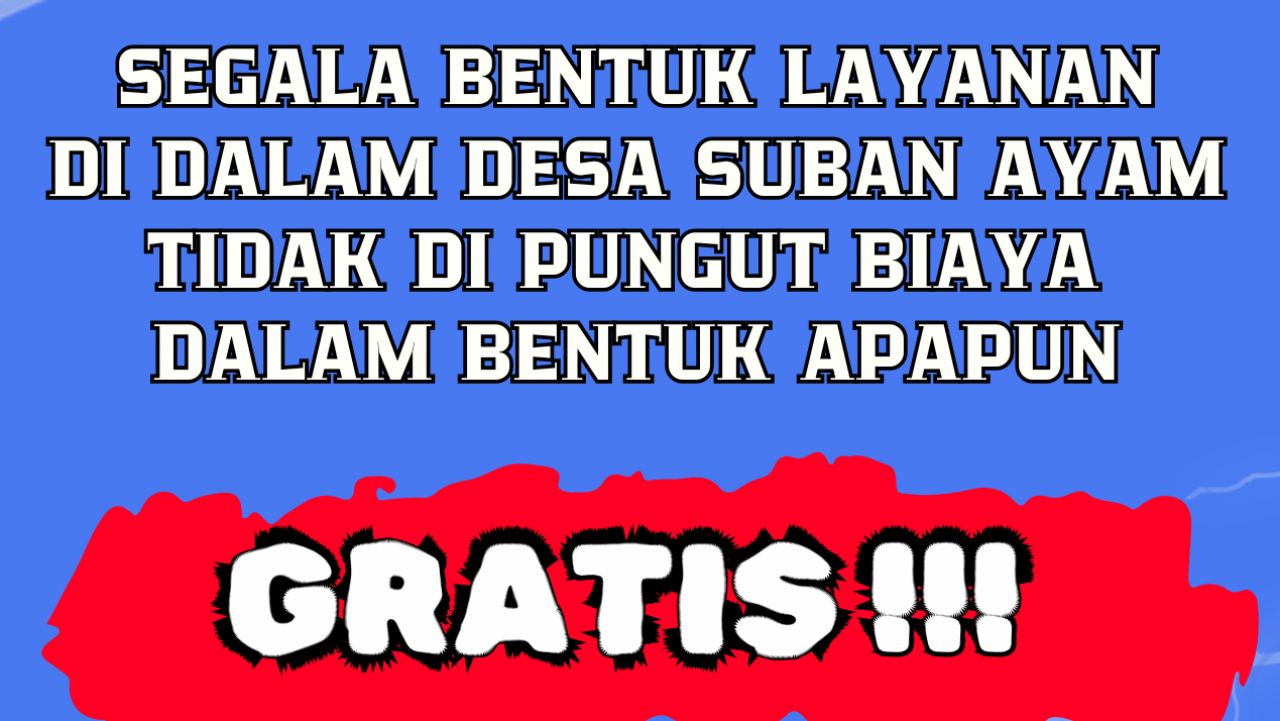 jenis pelayanan di Desa