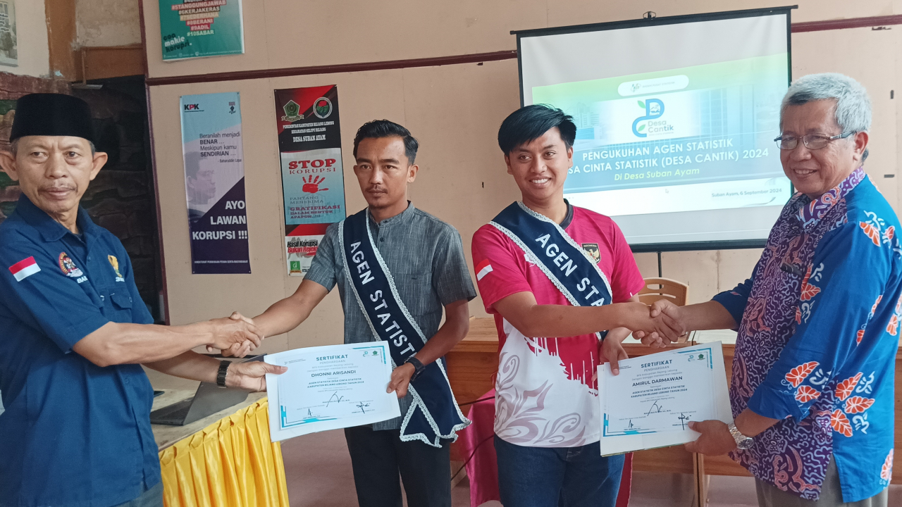 **Pengukuhan Agen Desa Cantik di Desa Suban Ayam, Langkah Awal Menuju Desa Sadar Data**