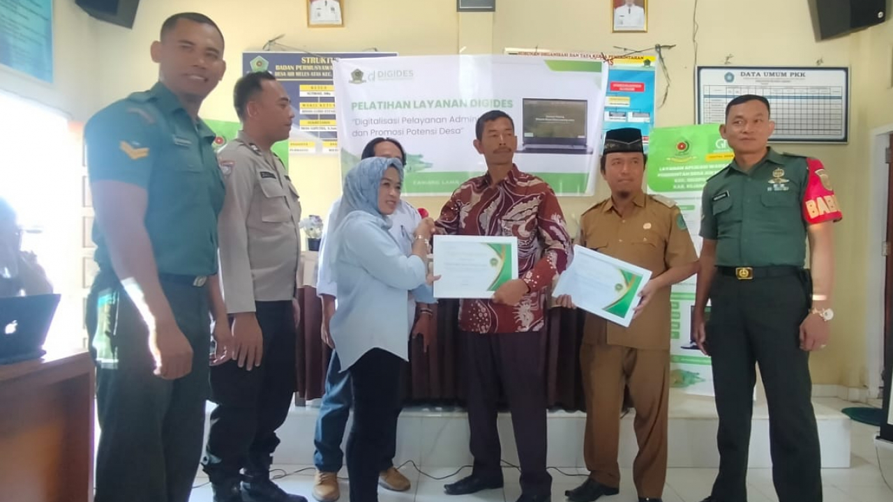 DESA CAWANG LAMA DAN AIR MELES ATAS GELAR PELATIHAN DESA DIGITAL