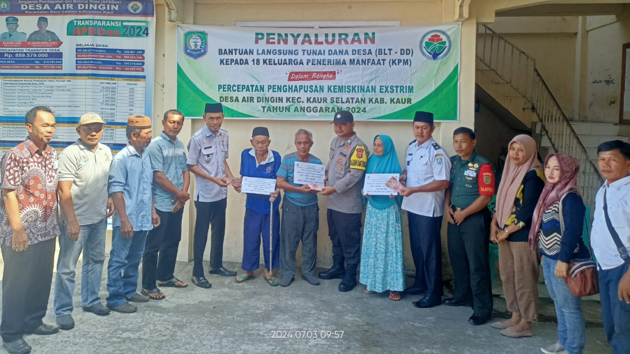 PEMDES AIR DINGIN SALURKAN BLT DD TRIWULAN KE 2 TAHUN 2024
