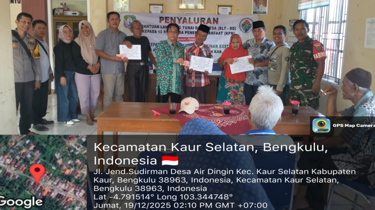 BLT DD Air Dingin: 10 KK Terima Bantuan Triwulan IV 2025