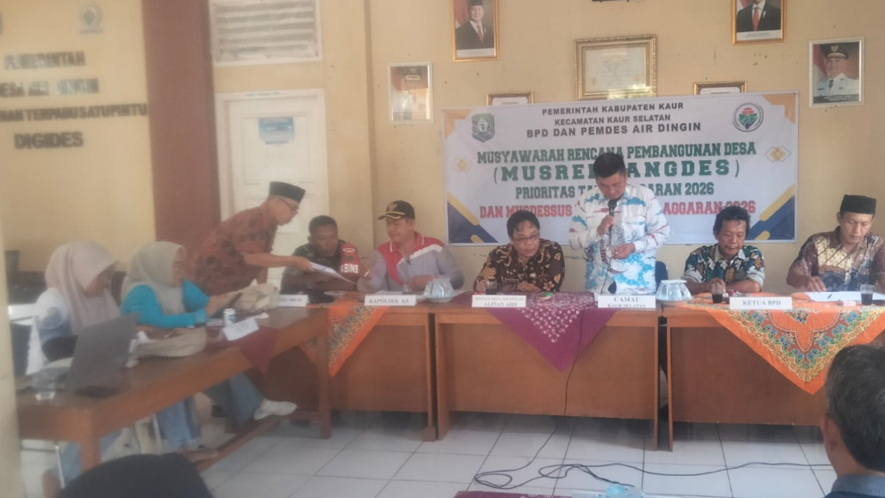 Musrenbangdes Air Dingin: Rencana Pembangunan Desa 2026
