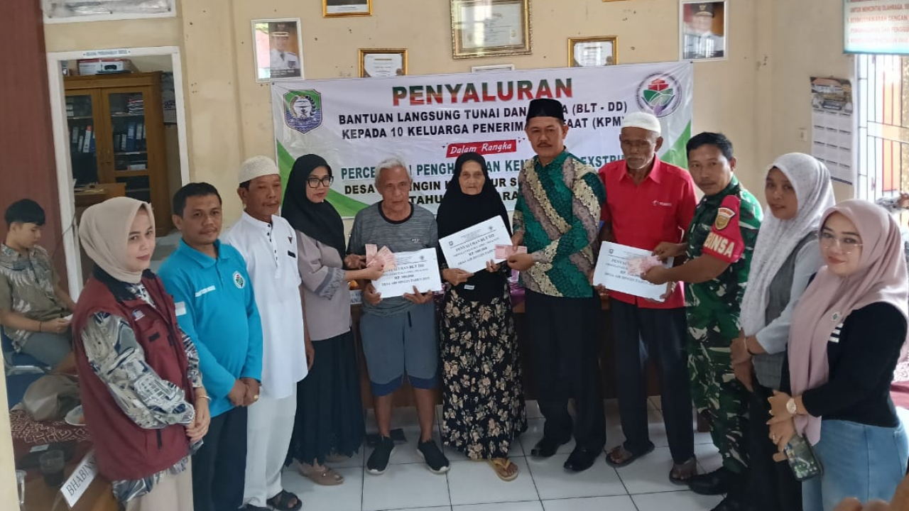 Penyaluran BLT-DD Triwulan II Tahun 2025 di Desa Air Dingin