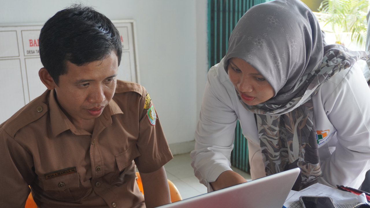 Tim Pembina Desa Cantik BPS Kabupaten Kaur Lakukan Pembinaan Analisis Data di Desa Tanjung Ganti I