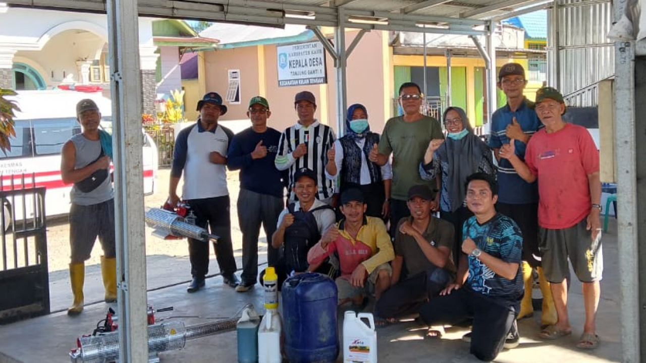 Basmi DBD, Desa Tanjung Ganti I Kompak!