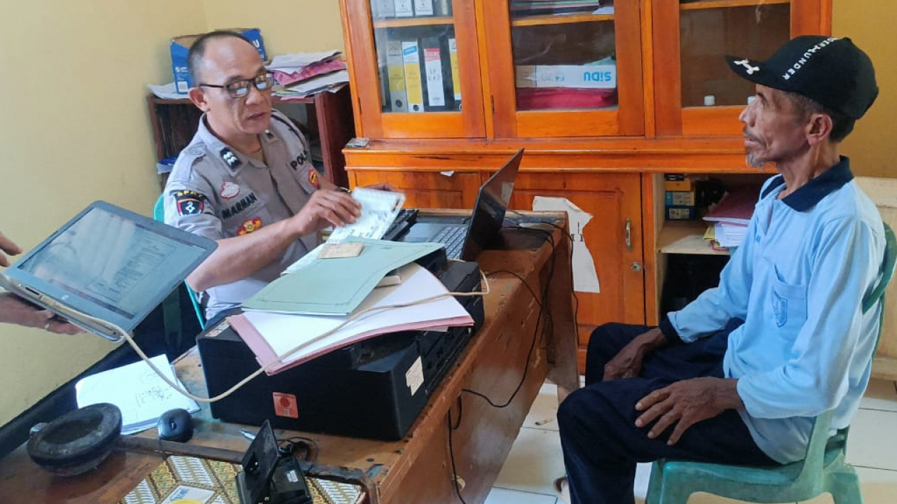 Kemalingan Motor Tadi Malam, Korban Lapor Ke Polsek Talo