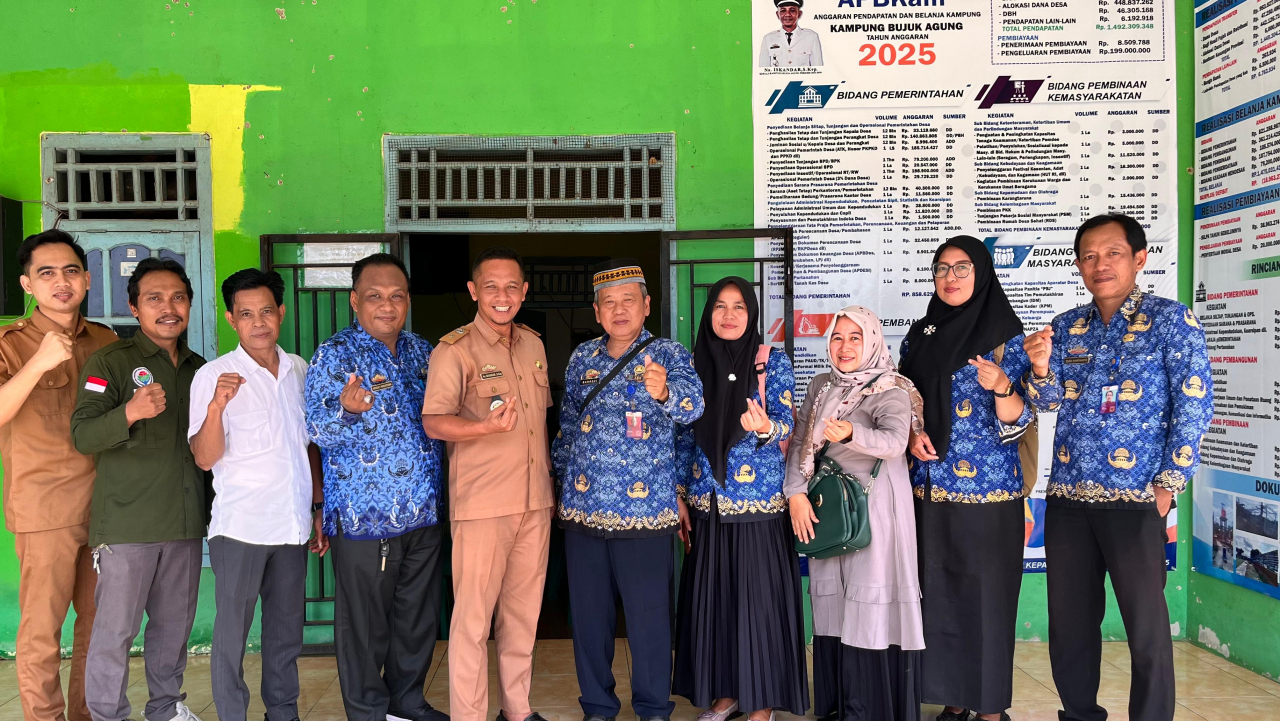 KAMPUNG BUJUK AGUNG GELAR MONEV BERSAMA TIM KECAMATAN
