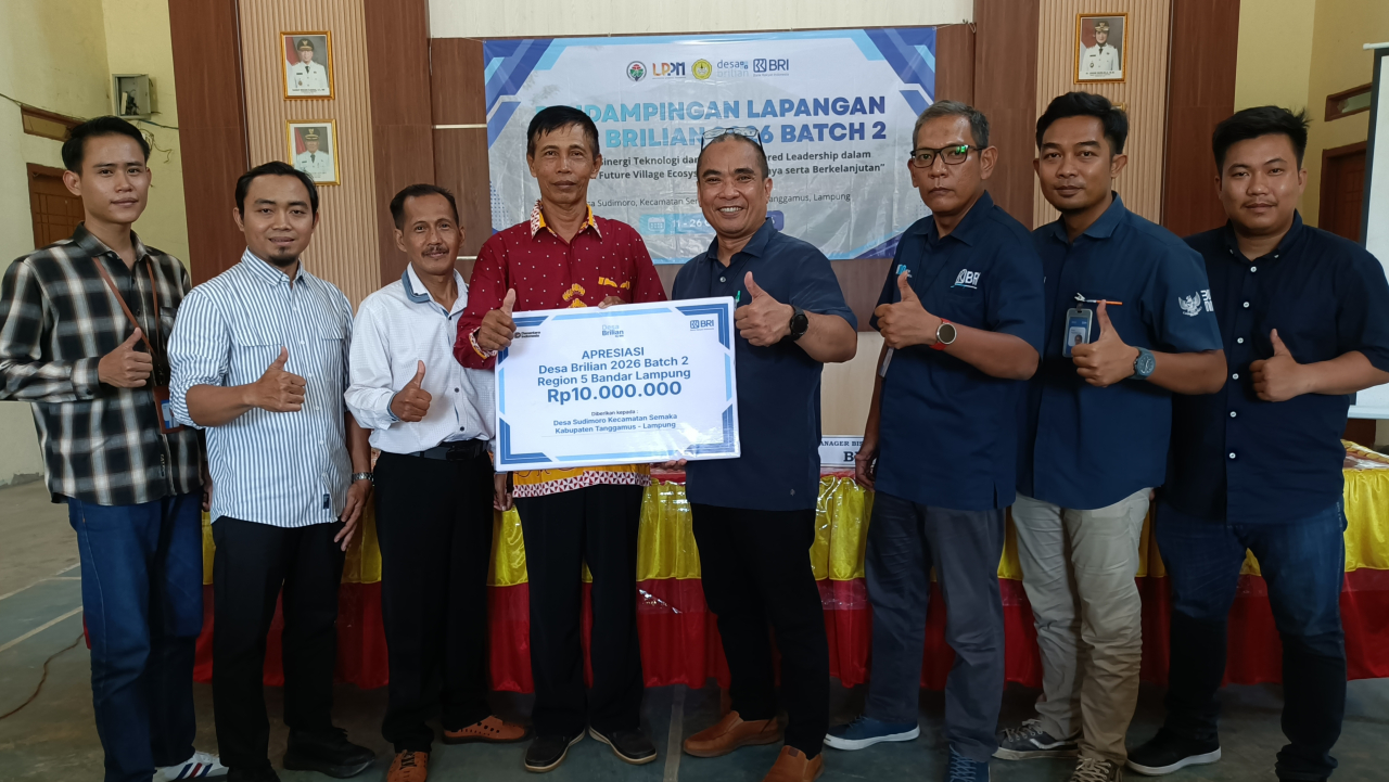 BRI Beri Apresiasi Kepada Pekon Sudimoro Kecamatan Semaka