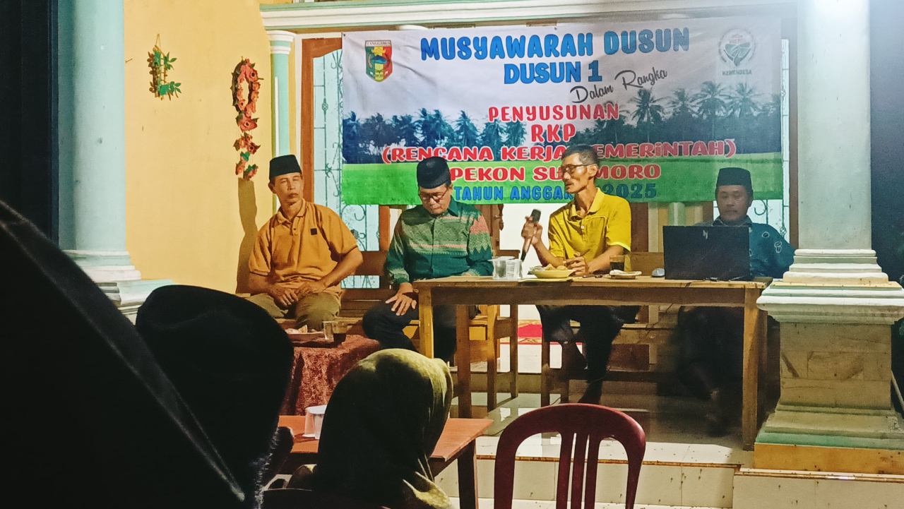 Musyawarah dusun (Musdus) penyempurnaan dokumen Rencana Kerja Pembangunan Pekon (RKP Pekon)