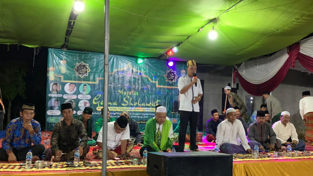 MENJELANG ROMADHON ADAKAN PENGAJIAN GEMA SHOLAWAT