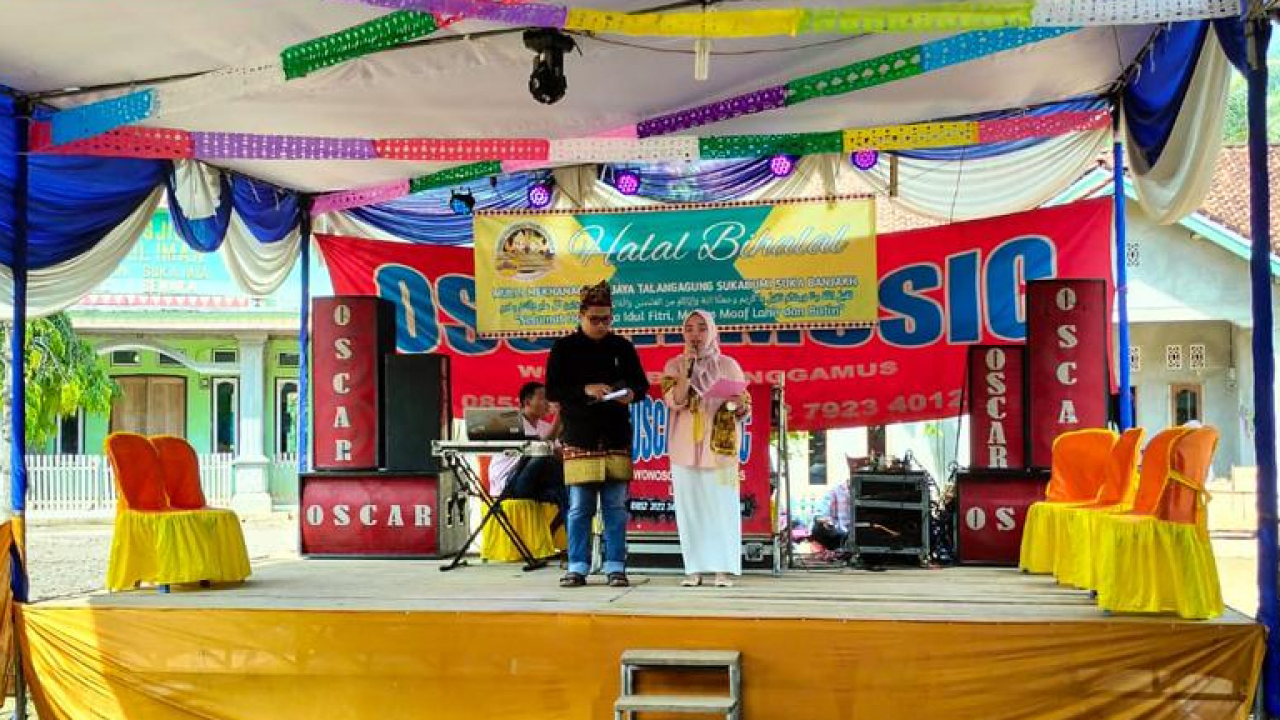 RAYAKAN HARI RAYA IDUL FITRI MULLI MEKHANAI PEKON SUKAJAYA GELAR ACARA ORGEN TUNGGAL DAN SAMBAYAN