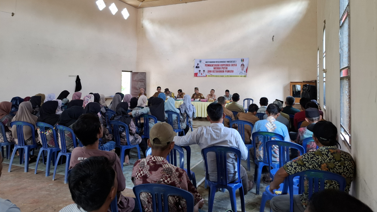 Pekon Sukajaya Adakan MUSDESUS Membahas Koprasi Desa Merah Putih Dan Ketahanan Pangan