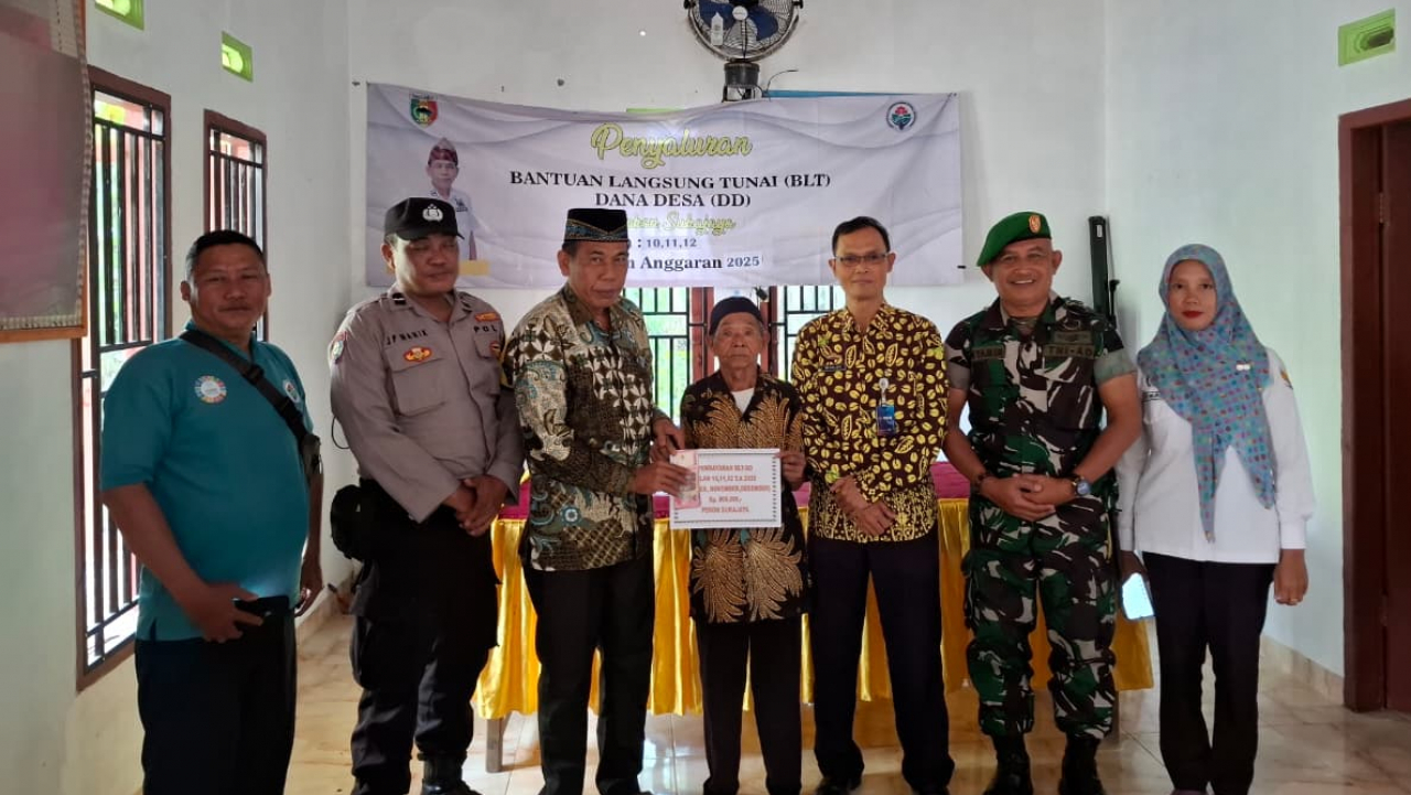 Kepala Pekon Sukajaya Salurkan BLT DD Bulan Oktotober-Desember