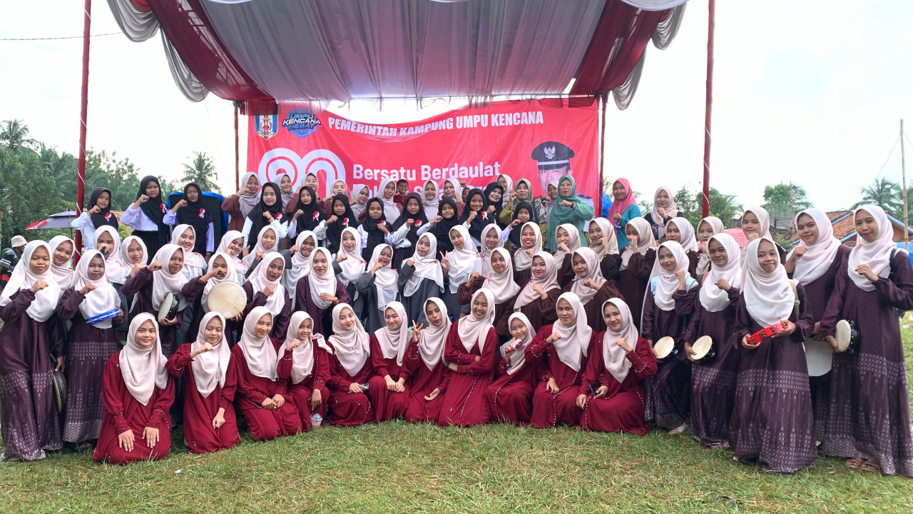 DOKUMENTASI KEGIATAN  LOMBA KASIDAH REMAJA HUT RI KE 80 KAMPUNG UMPU KENCANA