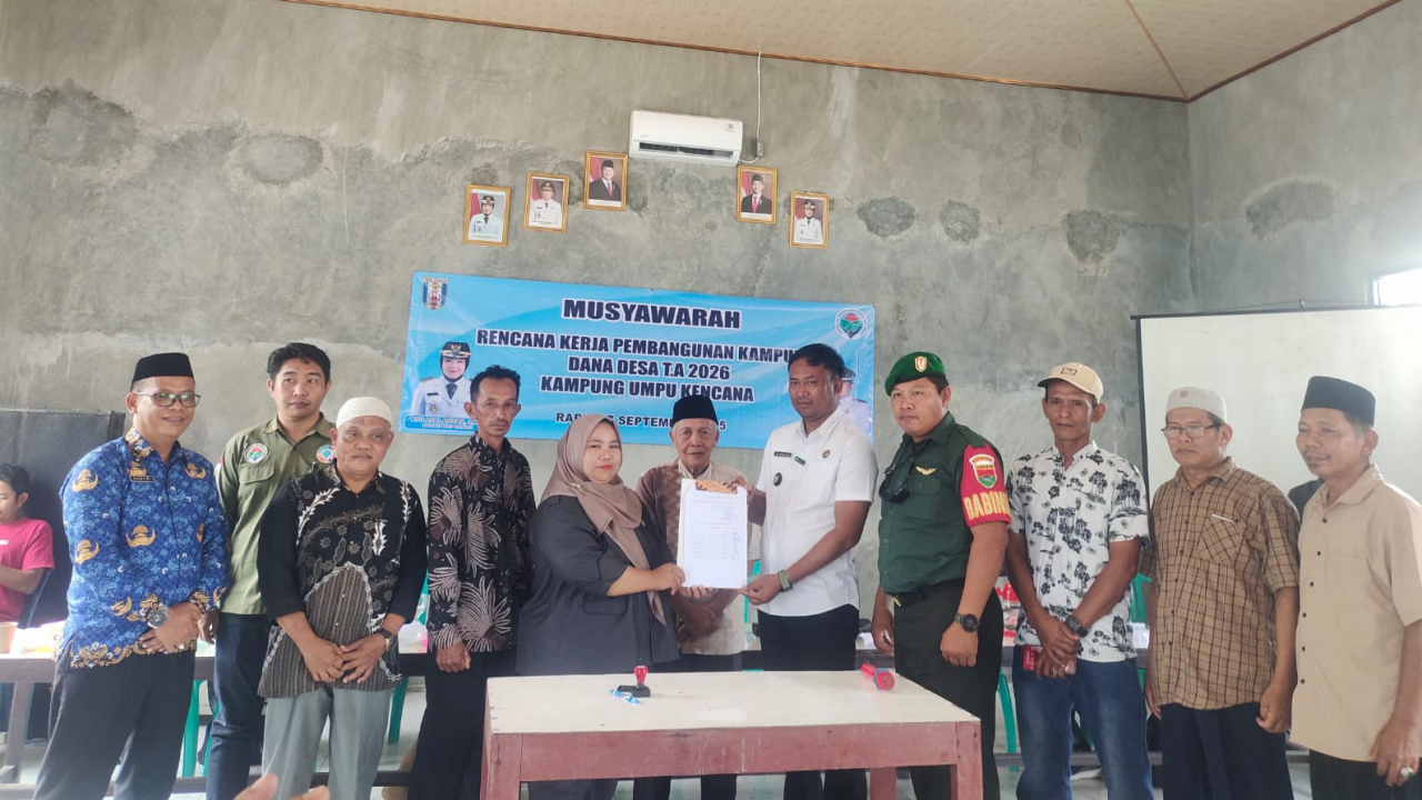 PEMERINTAH KAMPUNG UMPU KENCANA GELAR RENCANA PEMBANGUNAN KAMPUNG (RKPK) DANA DESA TAHUN ANGGARAN 2026