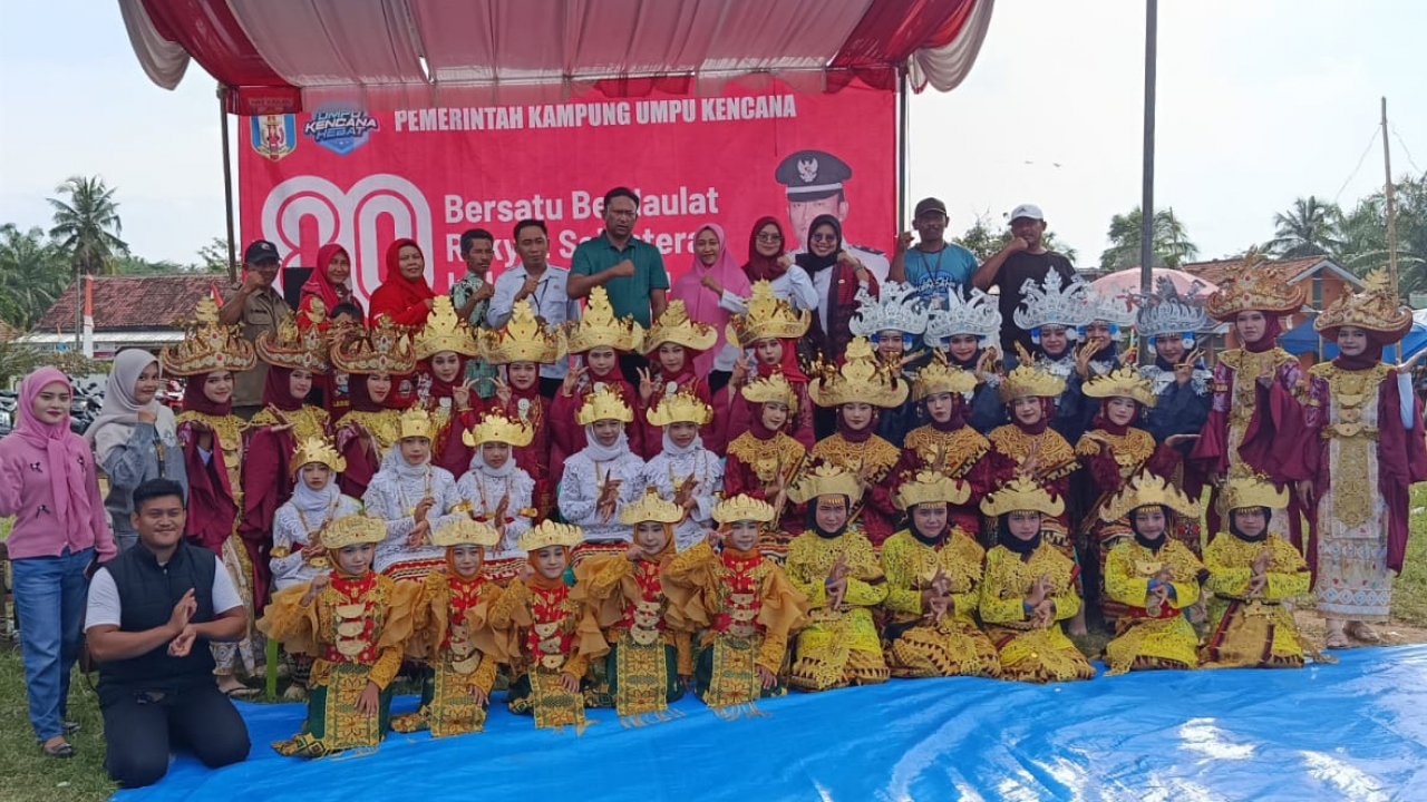 DOKUMENTASI KEGIATAN  LOMBA TARI SEMBAH SIGEH PENGUNTEN HUT RI KE 80 KAMPUNG UMPU KENCANA