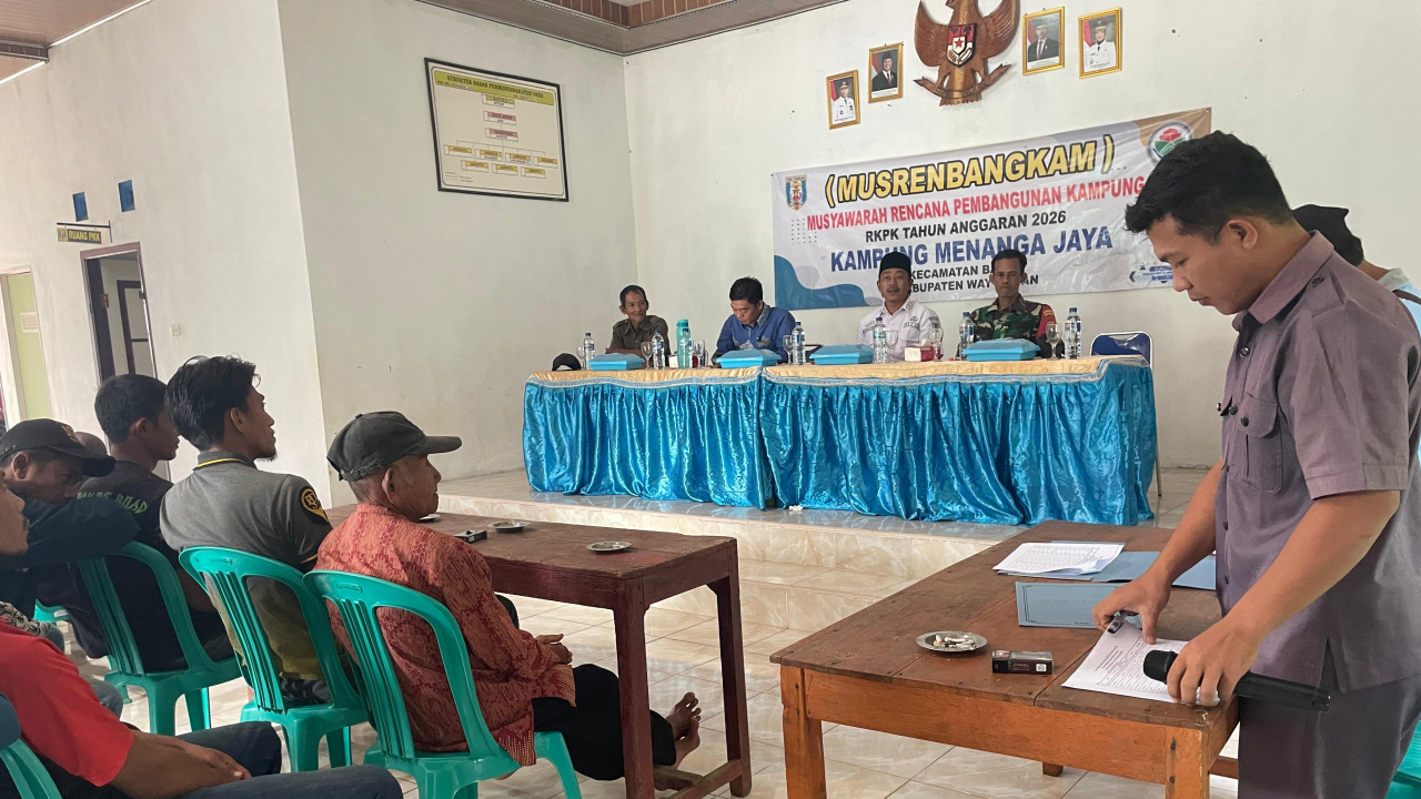 BLT-DD Cair, Menanga Jaya Rencanakan Pembangunan 2026