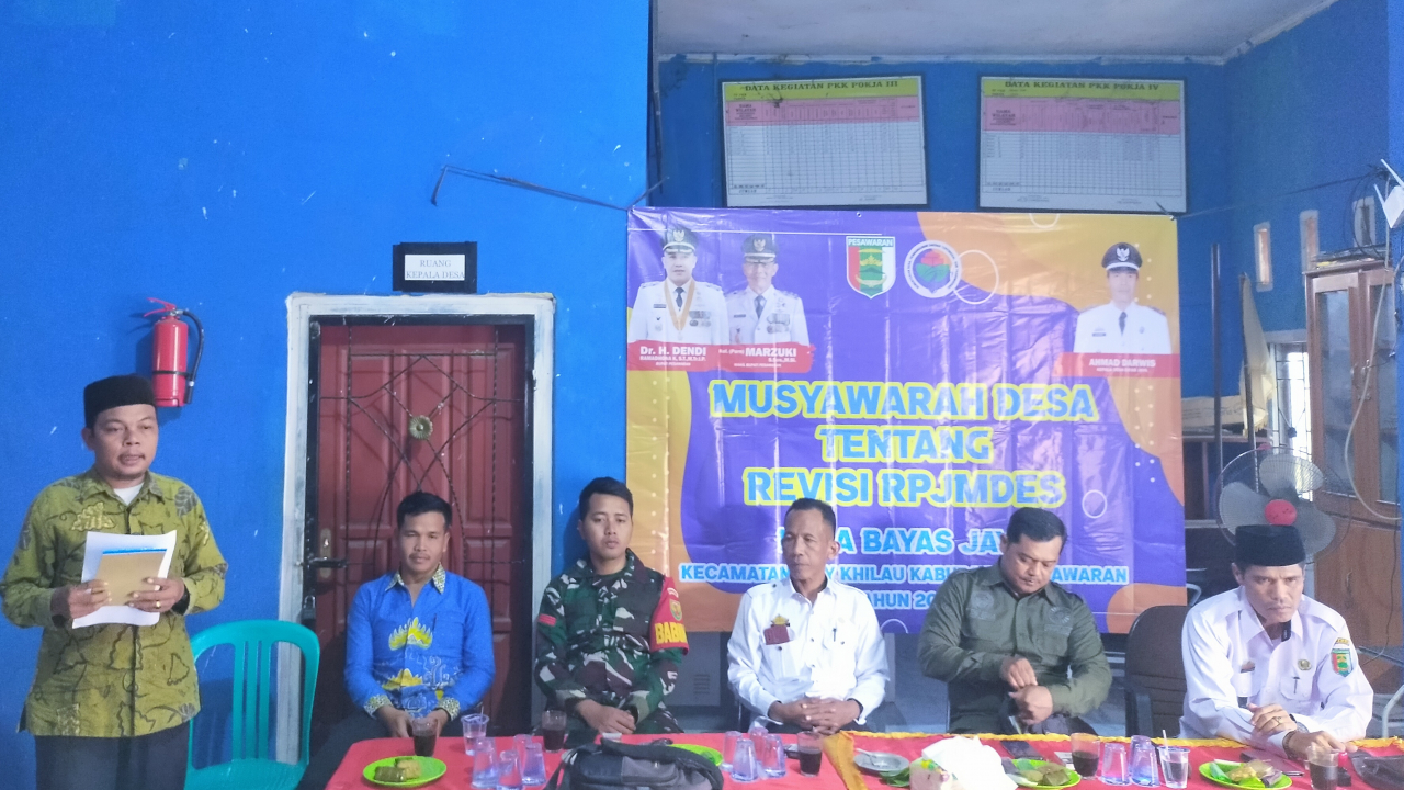 Revisi RPJMDes Desa Bayas Jaya Dorong Pembangunan Berkelanjutan