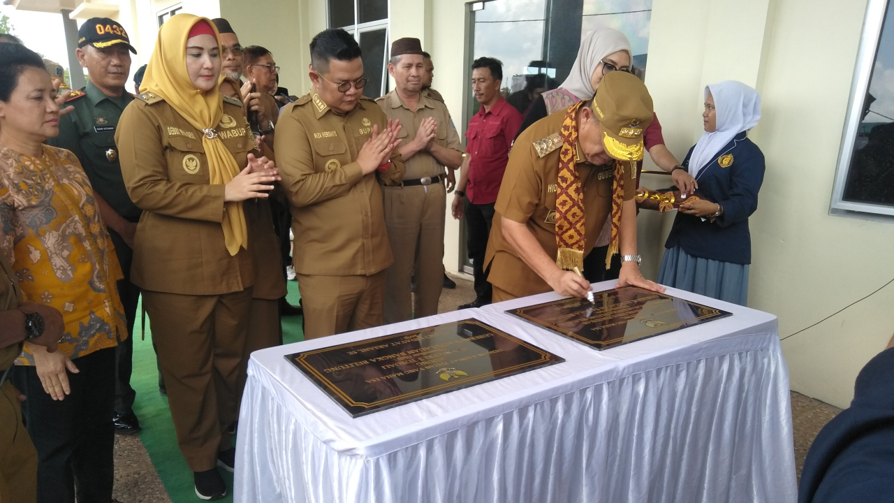 Peresmian Gedung Baru SMAN 3 Toboali di Desa Jeriji