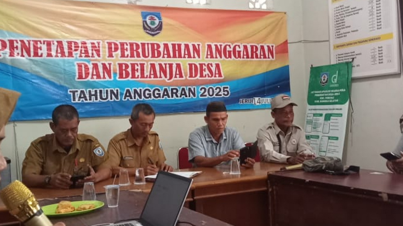Pengesahan Perubahan APBDes Desa Jeriji Tahun 2025