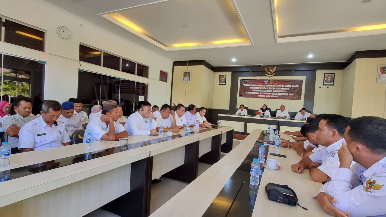Acara Desa di Kejaksaan Negeri Kabupaten Bangka Selatan