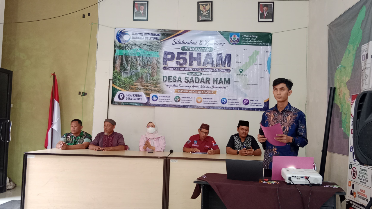 Sosialisasi Desa Sadar HAM Perkuat Kesadaran Hukum di Gadung