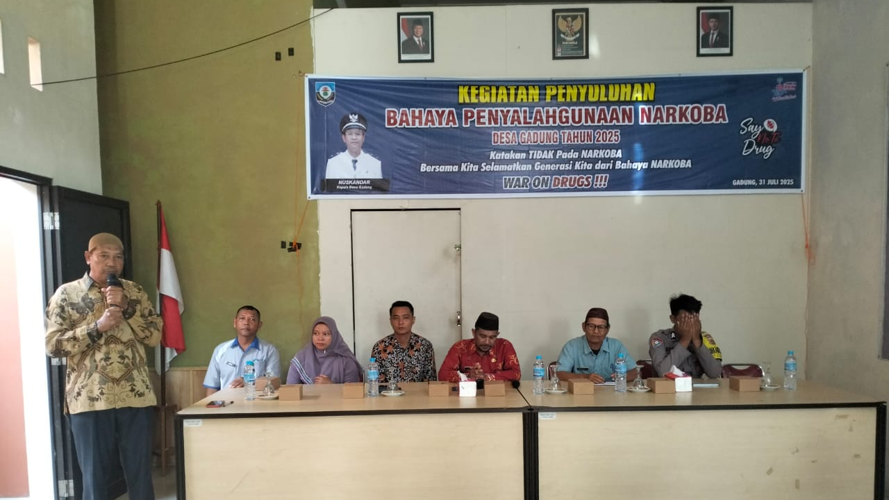 Penyuluhan Bahaya Narkoba di Desa Gadung: Upaya Pencegahan Sejak Dini