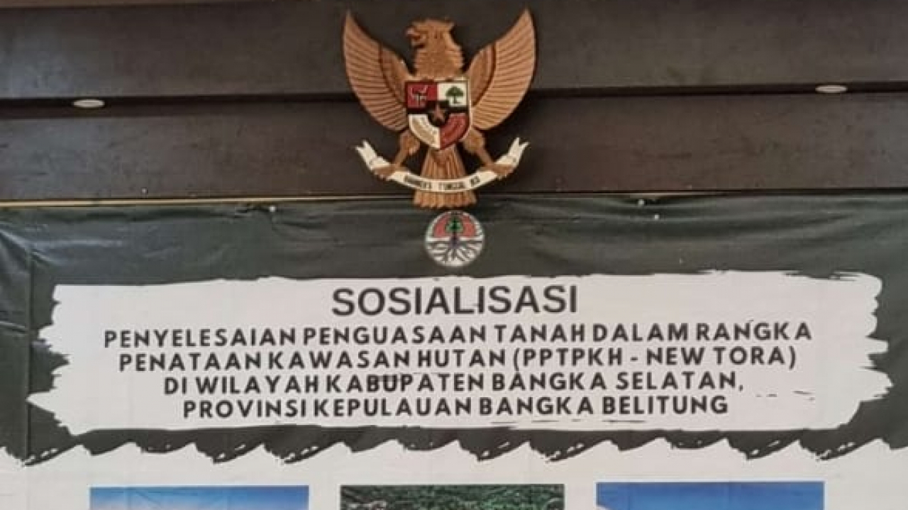 SOSIALISASI PENYELESAIAN PENGUASAAN TANAH DALAM RANGKA PENATAAN KAWASAN HUTAN DI KABUPATEN BANGKA SELATAN