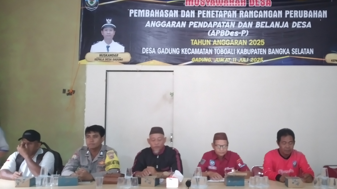 Musyawarah Desa APBDes Perubahan Desa Gadung