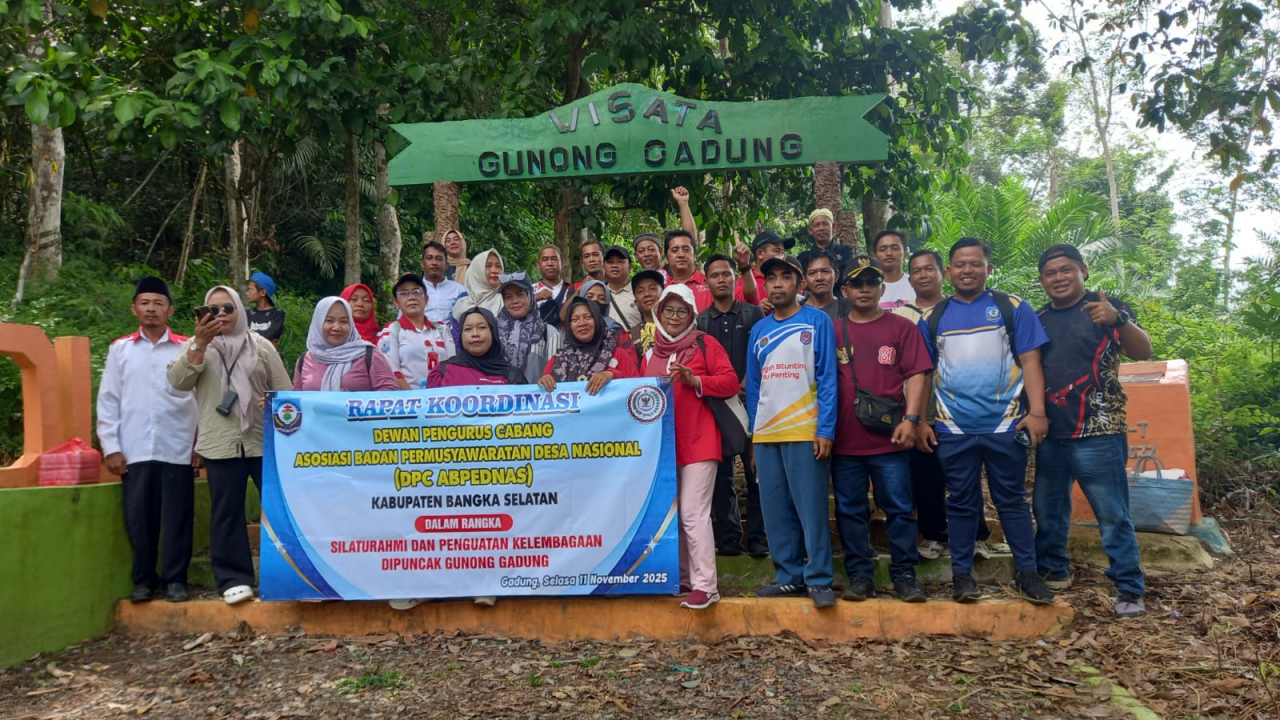 Rakor ABPEDNAS Basel di Puncak Gunong Gadung