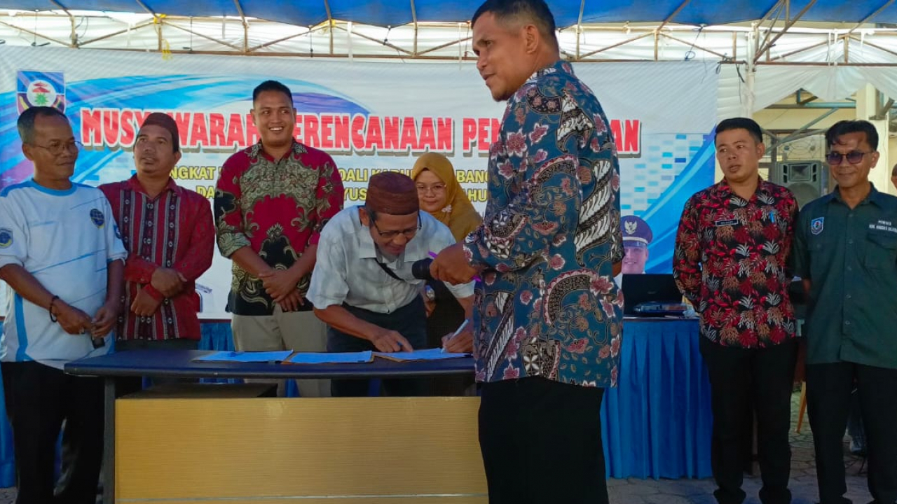 MUSYAWARAH PERENCANAAN PEMBANGUNAN TINGKAT KECAMATAN TOBOALI KABUPATEN BANGKA SELATAN