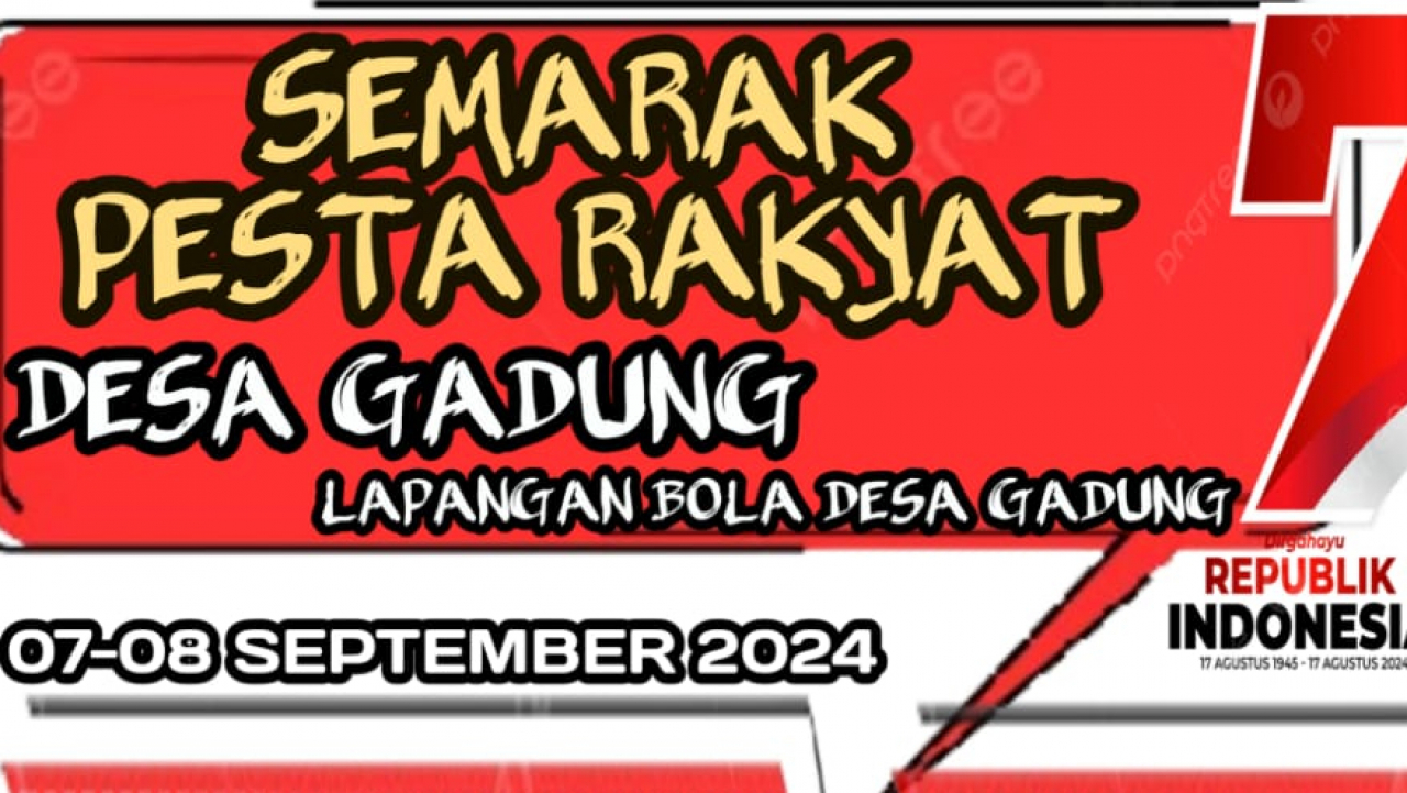 Hiburan Rakyat dan Lomba Meriahkan HUT RI ke-79 di Desa Gadung