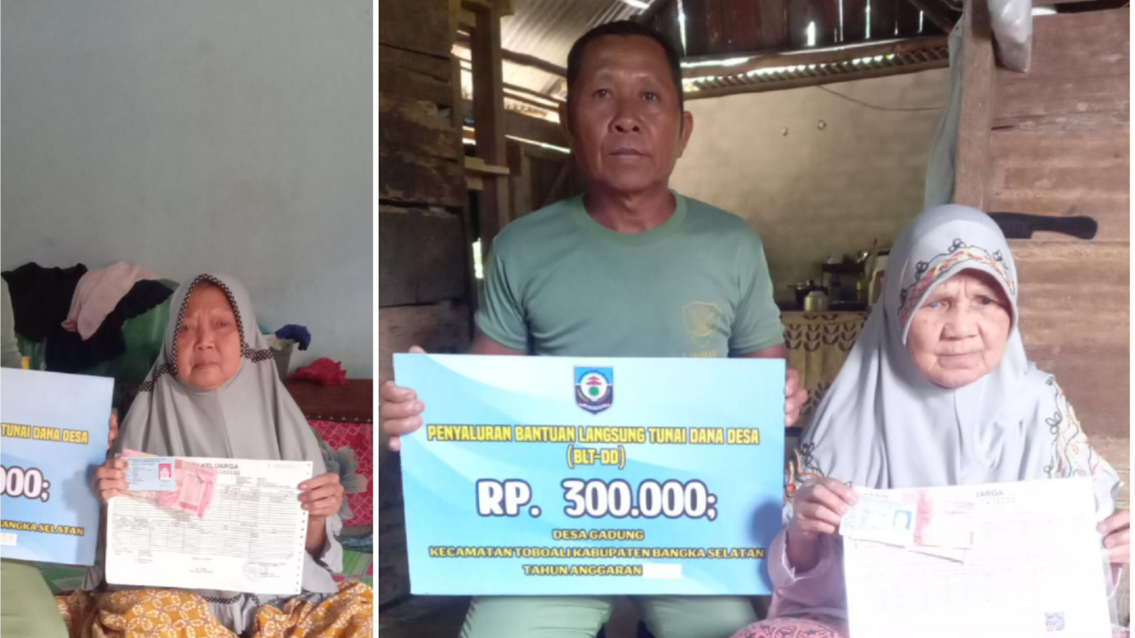 Penyaluran BLT Dana Desa Gadung Bagi Warga Sakit Menahun