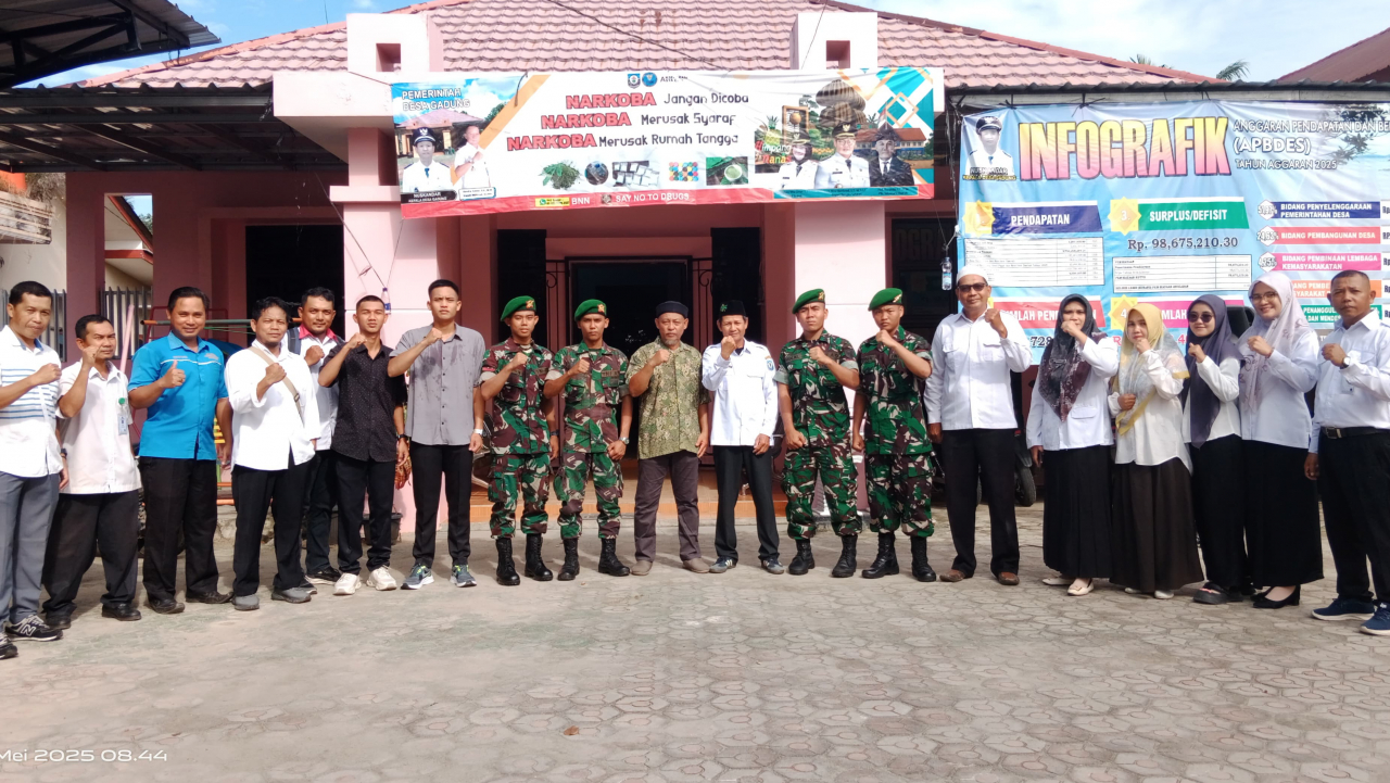 Silaturahmi Tamtama Lulusan Puslatpur Batu Raja dengan Pemerintah Desa Gadung