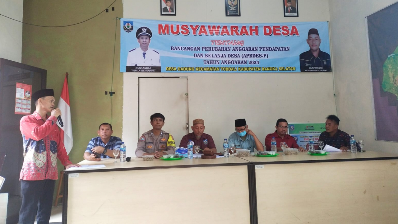 MUSDES PERUBAHAN ANGGARAN PENDAPATAN DAN BELANJA DESA TA 2024