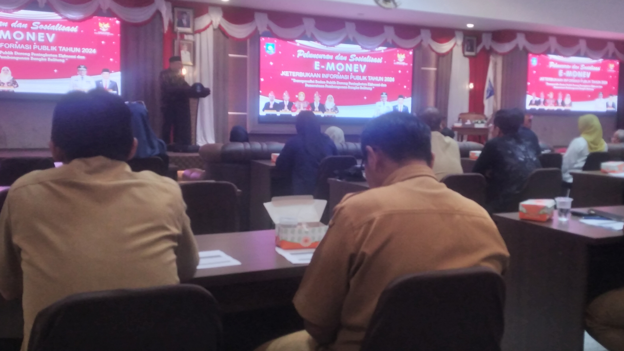 PELUNCURAN DAN SOSIALISASI  E-MONEV KETERBUKAAN INFORMASI PUBLIK