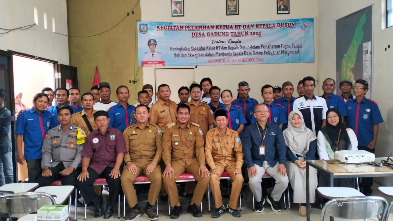 ## Pelatihan Peningkatan Kapasitas Ketua RT dan Kepala Dusun Desa Gadung Menuju Satu Data Indonesia