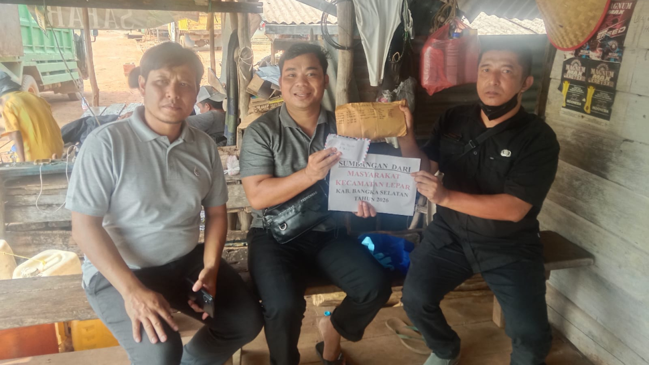 PEMDES PENUTUK BERHASIL KUMPULKAN DONASI UNTUK MASYARAKAT DUSUN SERDANG JELUTUNG 2
