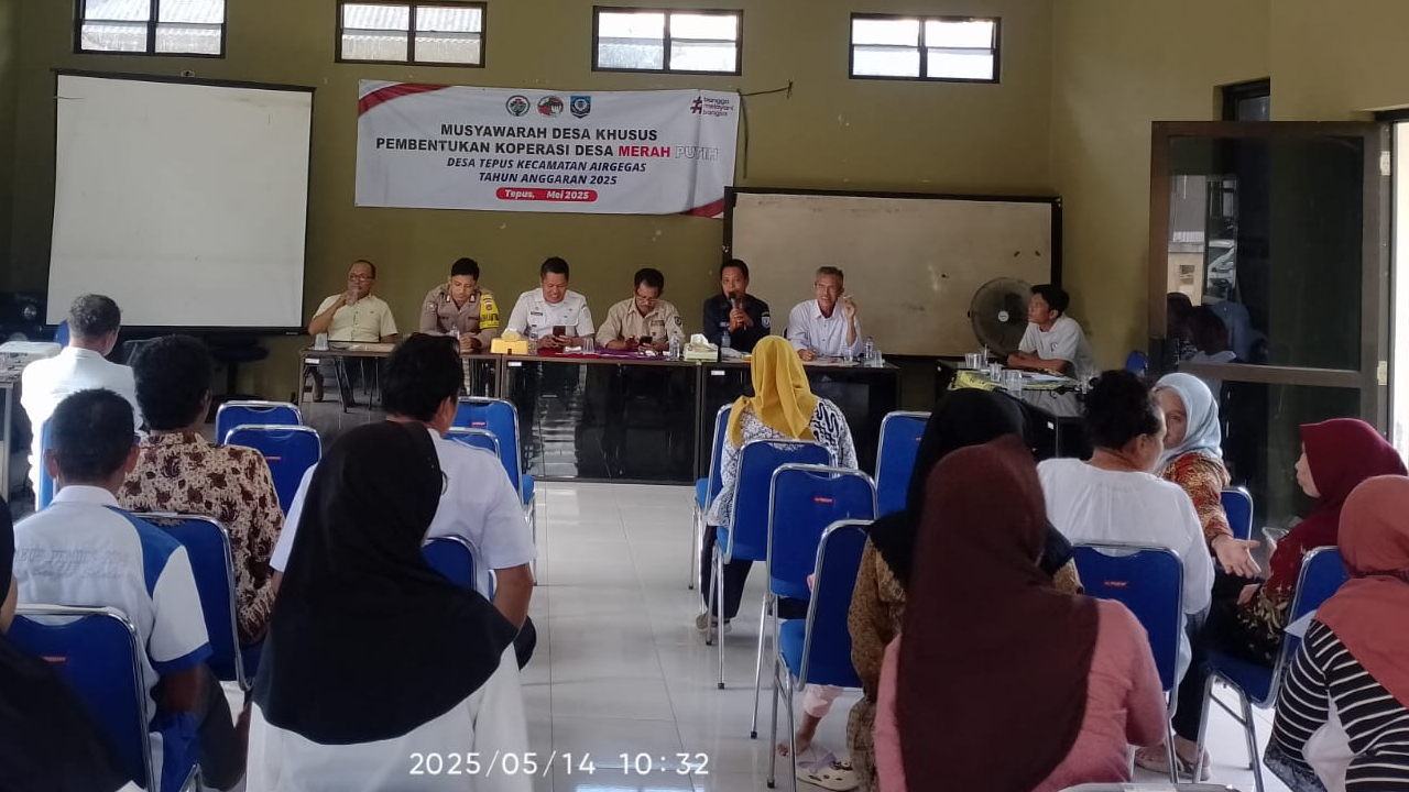 Pelaksanaan Musyawarah Desa Khusus Pembentukan Koperasi Desa Merah Putih